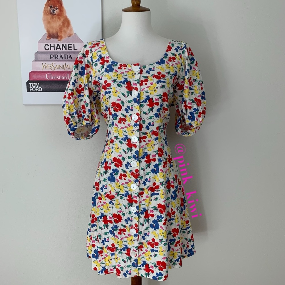 Rixo for Target Floral Button-Up Dress